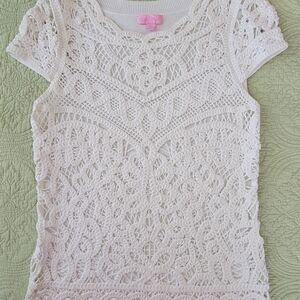 Elegant White Lace Top